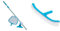 Intex Zwembadonderhoudsset & Brosse de paroi courbee 41 cm
