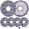 EATBALE Mop Pads Replacement Parts for Ecovacs Deebot X1 OMNI/Deebot X1 Turbo Robot Vacuum Cleaner, Accessories Cleaning Cloth Wipes Washable and Reusable with Cleaning Brush (6Pcs)