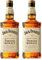 Jack Daniel's Honey Whiskey, Combina Jack Daniel’s Tennessee Whiskey y un Toque de Miel, Sabor Caramelo, 35% Vol. Alcohol, 700ml (Paquete de 2)