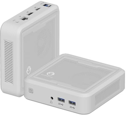 GenMachine Mini PC AMD Ryzen 5 3550H (up to 3.7GHz) 4c/8t 8GB DDR4、256GB SSD & M.2 NVME AMD Redeon Vega8 Wifi5/BT4.2/HDMI/4K Mini Desktop PC for Business/School/Office Micro pc