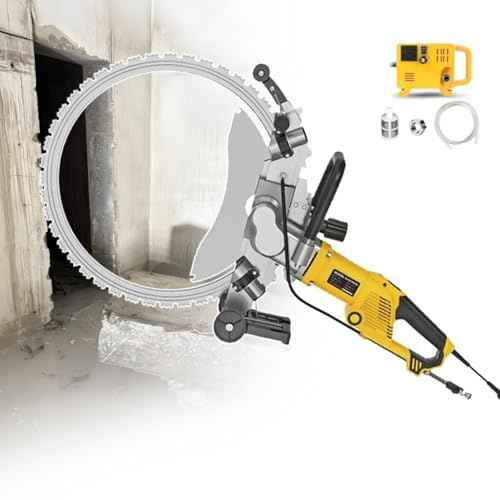 Betonringsäge, 8000 W toroidale elektrische Trennsäge mit wassergespeister Staubunterdrückung, elektrischer Ringschneider for Beton, Ziegel, Bewehrungsstahl und Marmor(AC8500)