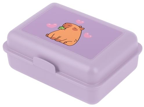 Baagl Brotdose Kinder Schule Lunchbox Mädchen Brotbox Snackbox - Capybara