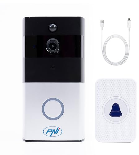 PNI SafeHome PT710B WiFi HD, P2P Smart Video Intercom Paket und USB 2.0 zu Micro USB 1m Kabel