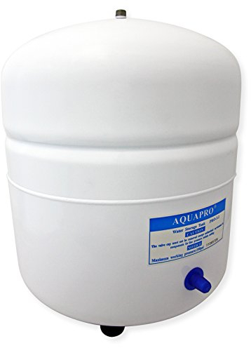 Naturewater 3,2 G Stahl Wassertank (12,1 L) für Umkehrosmose Wasser, Container lebensmittelecht, Vorratsbehälter mit Membran aus Butylkautschuk