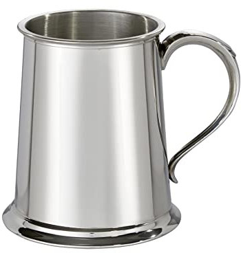 Great Gifts UK Wentworth Zinn-Bierkrug, 115 mm hoch, Durchmesser unten: 115 mm