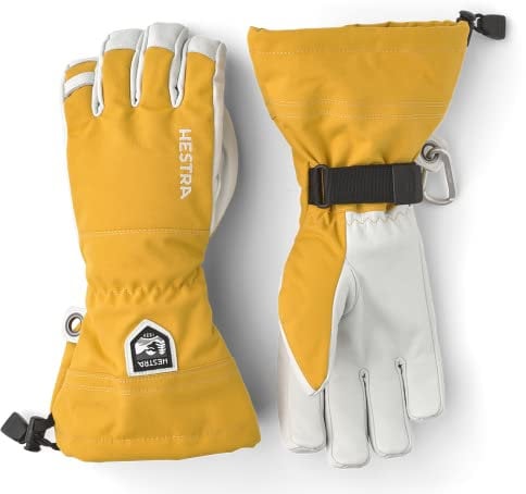 HESTRA Army Leather Heli Ski Handschuhe, Mustard