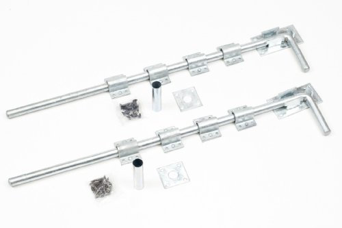 1st Fix South Pair Of Galvanized 600mm (24) Garage Door/Drop Bolts