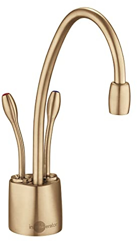 InSinkErator F-HC1100-BB Indulge Hot and Cool Water Dispenser Faucet, Brushed Bronze