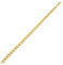 DonDon Herren Panzerketten Armband Edelstahl Gold Länge 22 cm - Breite 0,7 cm