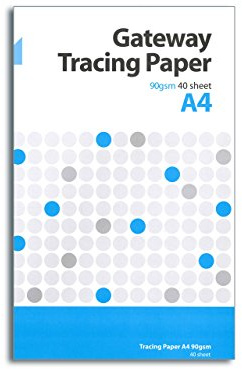 Gateway Natural Tracing Paper Pad A4 90gsm 40 Sheets