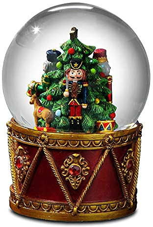 The San Francisco Music Box Company Globe à Eau Casse-Noisette