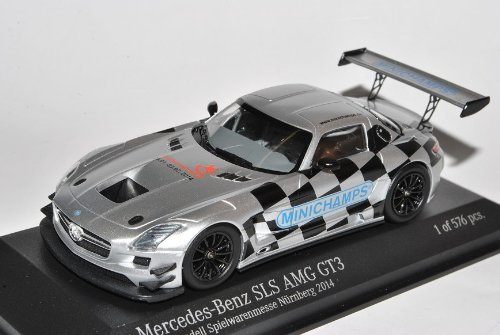 Minichamps Mercedes-Benz SLS AMG GT3 2014 Spielwarenmesse Nürnberg 1/43 Modell Auto