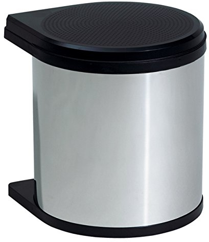 Hailo Mono Poubelles De Cuisine 12 L Poubelle De Salle De Bain En Acier Inoxydable Peut Pivoter Automatique