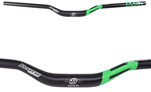 Reverse Base Fahrrad Lenker 31.8mm 790mm schwarz/grün: Größe: 35mm Rise