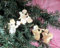 Engel-Orchester, Christbaumschmuck, Anhänger aus Perlmutt, 4er Set, Weihnachtsbaumanhänger aus Naturmaterial