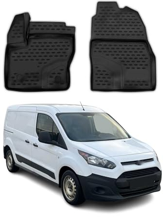 OMAC Fußmatten für Ford Transit Tourneo Connect 2013-2024 TPE 2X | Gummimatten, Automatten, Allwetter, fahrzeugspezifisches Produkt, Antirutsch, 3D-Passform, wasserdicht