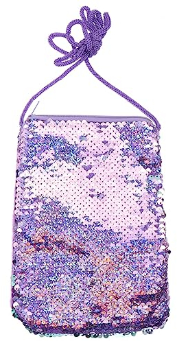 Pailletten Umhängetasche Flip Paillette Münzfach vertikal Handy Geldbeutel reversible Paillettenhand Glitzern Umhängetasche bling Telefongeldbeutel mini für Frauen Mädchen Kinder Kinder