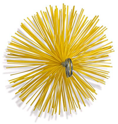 Hérisson synthétique pour ramonage conduits gainés | Diamètre 200 mm | Embout Acier fileté M12*1,75mm | Cheminées, chaudières, poêles, canalisations, gouttières | Kibros 4ESS20b