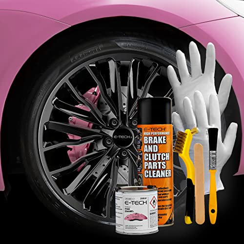 BITS4REASONS - NEW FORMULA E TECH BRAKE CALIPER PROFESSIONAL GRADE PAINT KIT- PERFORMANCE HIGH TEMPERATURE RATED TO 220 C PINK