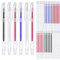 Zngou 6 Colors Heat Erasable Fabric Pens Quilting Heat Erase Fabric Marking Pens with 30 PCS Erasable Pen Refills Sewing Marker for Clothes T Shirts Dressmaking Embroidery