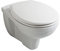 Kiamami Valentina - Vaso WC Sospeso in Ceramica | Installazione a Parete | Design Contemporaneo e Funzionale | Larghezza 37cm, Profondità 53cm, Altezza 36cm, Bianco