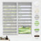HOMEDEMO Doppelrollo Klemmfix ohne Bohren & mit Bohren, Rollos für Fenster und Tür, Grau, 40x120cm(BxH), Duo Rollo Klemmrollo lichtdurchlässig, Fensterrollo Sichtschutz