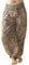 Italy Moda Haremshose Aladinhose Pumphosen Sommerhose Hose Uni/Blume Gürtel XS-L (XS-L, Schlamm)