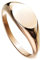 Taffstyle Damen Ring Verlobungsring Edelstahl Rosegold Siegelring oval modern zeitlos stylisch Damenring Trauring Ehering breit Größe 50 (15.9)