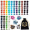 Coyeekn Polyedrische Würfel Set, 20 x 7 (140 Stück) Doppel-Farben Polyeder würfel DND Würfel für Dungeons and Dragons Tischrollenspiele Würfel D4 D8 D10 D12 D20