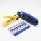 ZONADAH Juego de cortadores de crimpadora de conector F para cable coaxial RG6 RG59 RG11 compresión manual de corte de cable de TV, herramienta de mano, 20 conectores de compresión F incluidos
