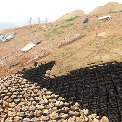 Stabilisateur Gravier Gazon Dalle Stabilisatrice Grille De Géocellules De Stabilisation Des Sols En Gravier, Flexibilité Du Système De Pavés Paysagers Perméables Pliage, Pour Le Renforcement Des Talus