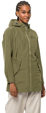 Jack Wolfskin Damen Dakar Parka W Mantel, Bay Leaf, 32