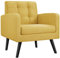 Yaheetech Ohrensessel Sessel mit Armlehnen, Bequem und Modern, Fernsehsessel Relaxsessel Wohnzimmer Clubsessel Sofa 136 KG belastbar Gelb