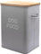 Dog Food Storage Tin with Wooden Lid with Scoop Non Slip Pads