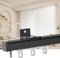 LIGUOYI Gardinen Für Schienen Mit Vorhang Track Roller, Deckenmontage/Wandmontage, Einzelne Stangen Gardinen Für Schienen Aluminium, Leicht Zu Montieren, Leise Schiebend Für Innen, Außen