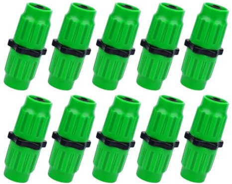 Greethga Reparatur-Set für Gartenschlauch, erweiterbar, flexibler Schlauch ein Doppelkanal 10 Stück weibliche Anschlüsse Schlauch für Gartenschlauch 3/4 Zoll 5/8 Zoll