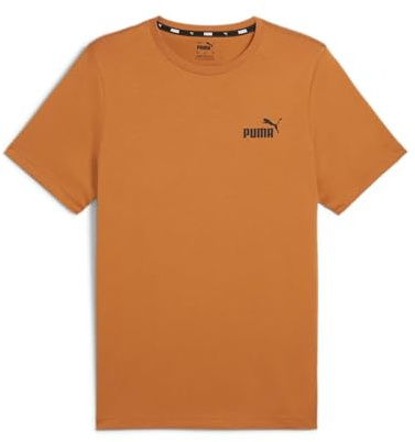 PUMA Unisex Ess Small Logo Tee (S) T-Shirts, Karamell Latte-schwarz, L EU