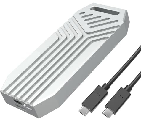 ISHEEP 40Gbps NVMe M.2 SSD Enclosure, Aluminum M.2 SSD to USB-C Adapter for PCIe 2280 M & B+M Key, Compatible With Thunderbolt 4 and USB 4/3.2/3.1/3.0 Type-C K1695