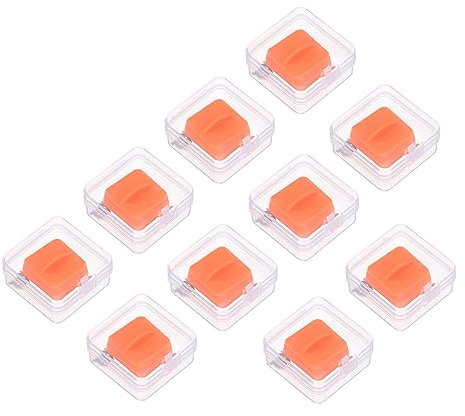 PATIKIL Papier Ersatzklinge 10Stk A4 Größe Tragbar Versteckt Papierschneider Aufschnittmaschine Klinge Nachfüllen Parts für Handwerk Papier Foto Kartenmaterial Orange
