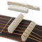 Knochen Stegeinlage,Knochengitarre Aus,Knochen Stegeinlage für Akustische Gitarre,Brücke Sattel und Nut Ersatz für 6 String Klassik Gitarre Teile Sattel Nuss Mutter Ersatz zum Akustikgitarre Ersatz