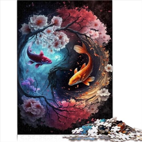 1000 Teile Puzzles für Erwachsene Eine Yin- und Yang-Reise Puzzles für Holzpuzzle Nachhaltiges Puzzle für Erwachsene Künstlersammlung, Fine Art 1000 Teile (50 x 75 cm)