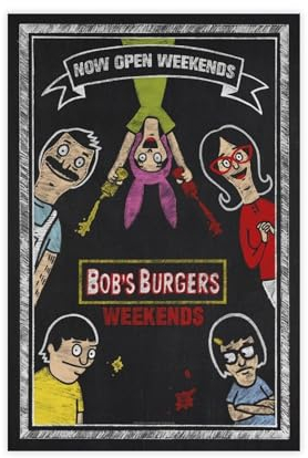 SPERKY Bobs Burgers – Filmshow-Poster, Leinwand-Poster, Wandkunst, Dekordruck, Bild, Gemälde für Wohnzimmer, Schlafzimmer, Dekoration, ungerahmt, 30 x 45 cm