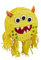 Relaxdays Pinata, lustiges Monster, zum Aufhängen, Kinder, Mädchen & Jungs, Geburtstag, Piñata zum selbst Befüllen, bunt, 1 Stück