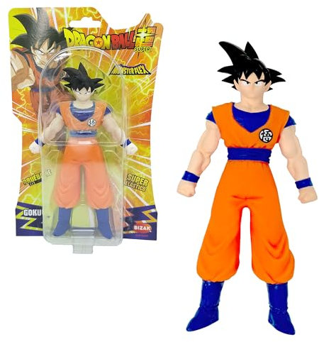 Bizak Monsterflex Figura Goku de Dragon Ball, muñeco súper Extensible y elástico, 25 cm, 12 para coleccionar, para Adultos Fans coleccionistas y niños Desde 4 años, (64390230)
