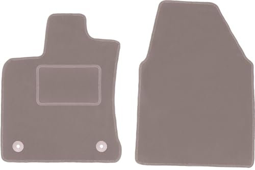 Wielganizator Automatte – Passend für Nissan Qashqai J10 I Crossover 2006-2013 – Velours – Autozubehör - Auto Fußmatten – Fußmatte Auto – 2-teilig - beige