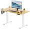 FitStand GESAMTE TISCHPLATTE Höhenverstellbarer Schreibtisch 110x60cm Elektrischer Stehschreibtisch höhenverstellbarer Stehschreibtisch Sitz-Steh-Schreibtisch Verstellbarer Memory-Funktion (Ahorn)