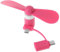2 In 1 Type C Micro USB Fan For Phones Portable Type-C USB -C For Cell Phone Cooling Fans USB Fan Cell Phone Fans Type C Micro USB Handheld Cell Phone Cooling Small Fan Long Service