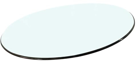 HFFAIWM 1100/1200mm Rund Flache Polierte Kante Küche Esstisch Tischplatte Glas Rund Stabil Ersatz Schutzabdeckung Für Esstisch(Size:110cm)