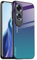 EASSGU Funda Adecuada para OPPO A60 (4G) (6.67 Inches), Carcasa Trasera de Vidrio Degradado, Funda para Teléfono Móvil Anticaída y Antiarañazos - Azul Morado