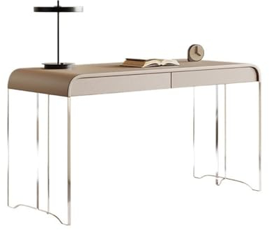 Computertisch Creme Wind Schreibtisch Licht Luxus Moderne Acryl Suspension Büro Schreibtisch Home Study Schreibtisch Kommode Alles In Einem Eine Tabelle zum Aufstellen von Computern(160x50x75cm)